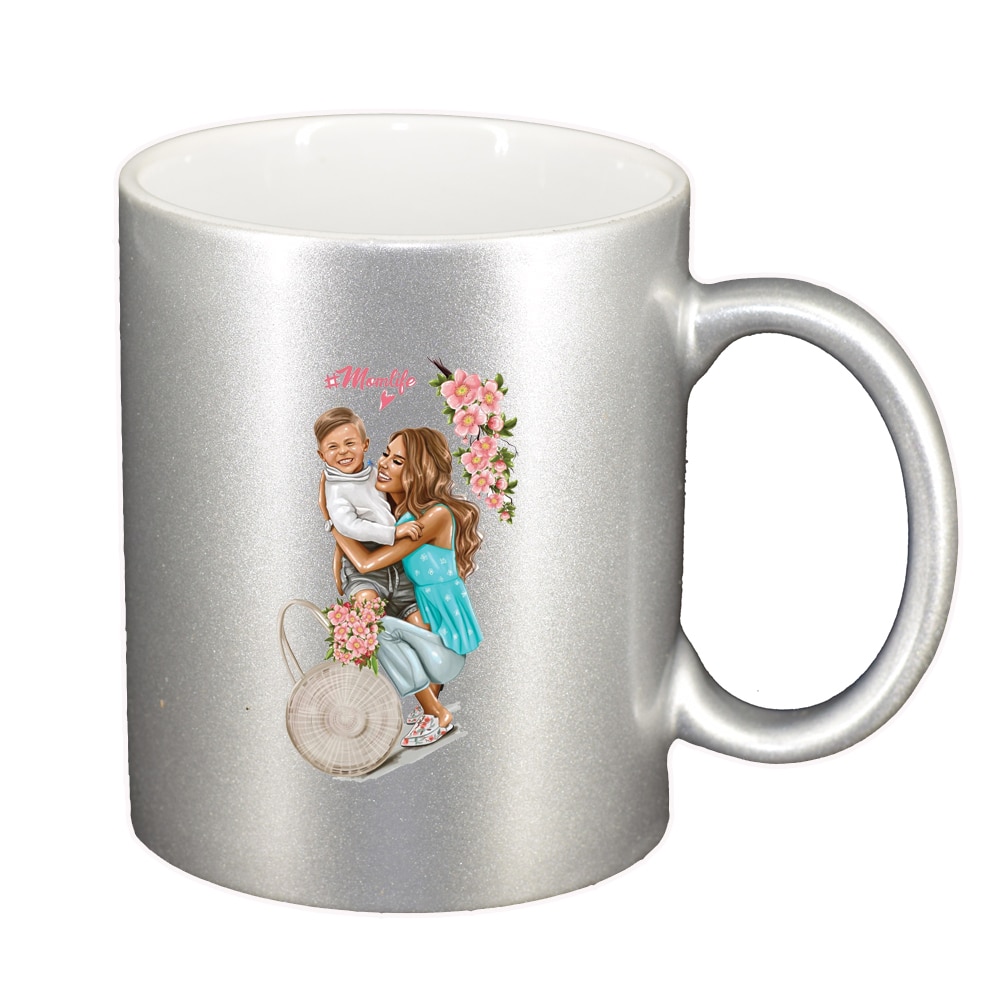 Cana Princess, Mama Copil, Fetita, argintiu sidefata, 330ml, D1365