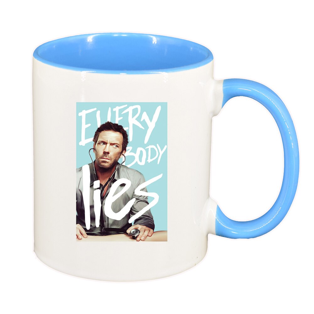 Cana Dr. House - Everybody Lies, Movie, interior albastru, 330ml, D1370