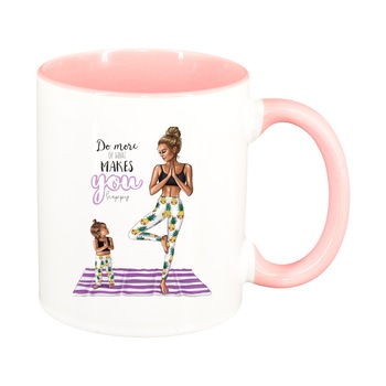 Cana Princess, Mama Copil, Fetita, interior roz, 330ml, D1366 Cana Princess, Mama Copil, Fetita, interior roz, 330ml, D1366