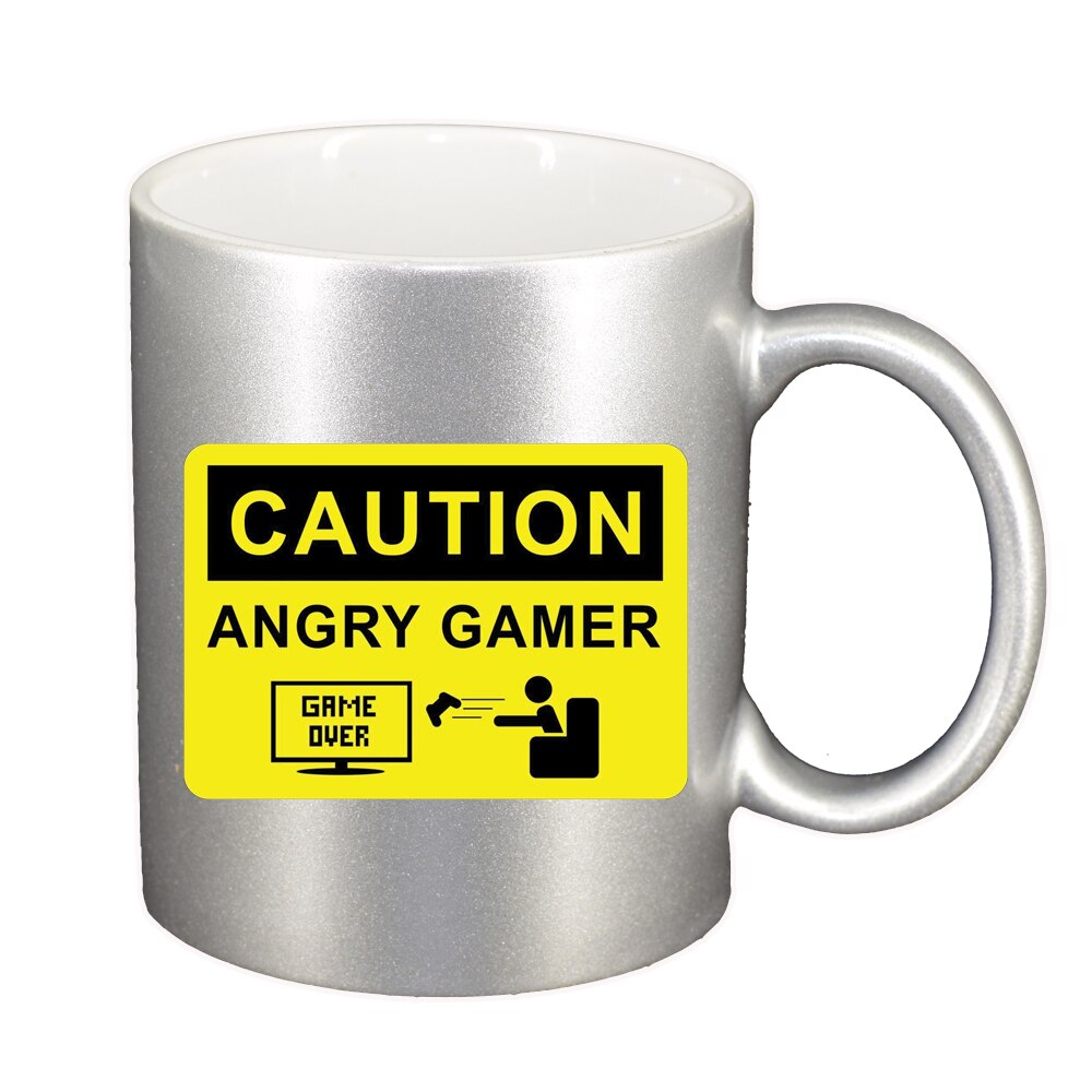 Cana Gamer, Game Over, argintiu sidefata, 330ml, D1377
