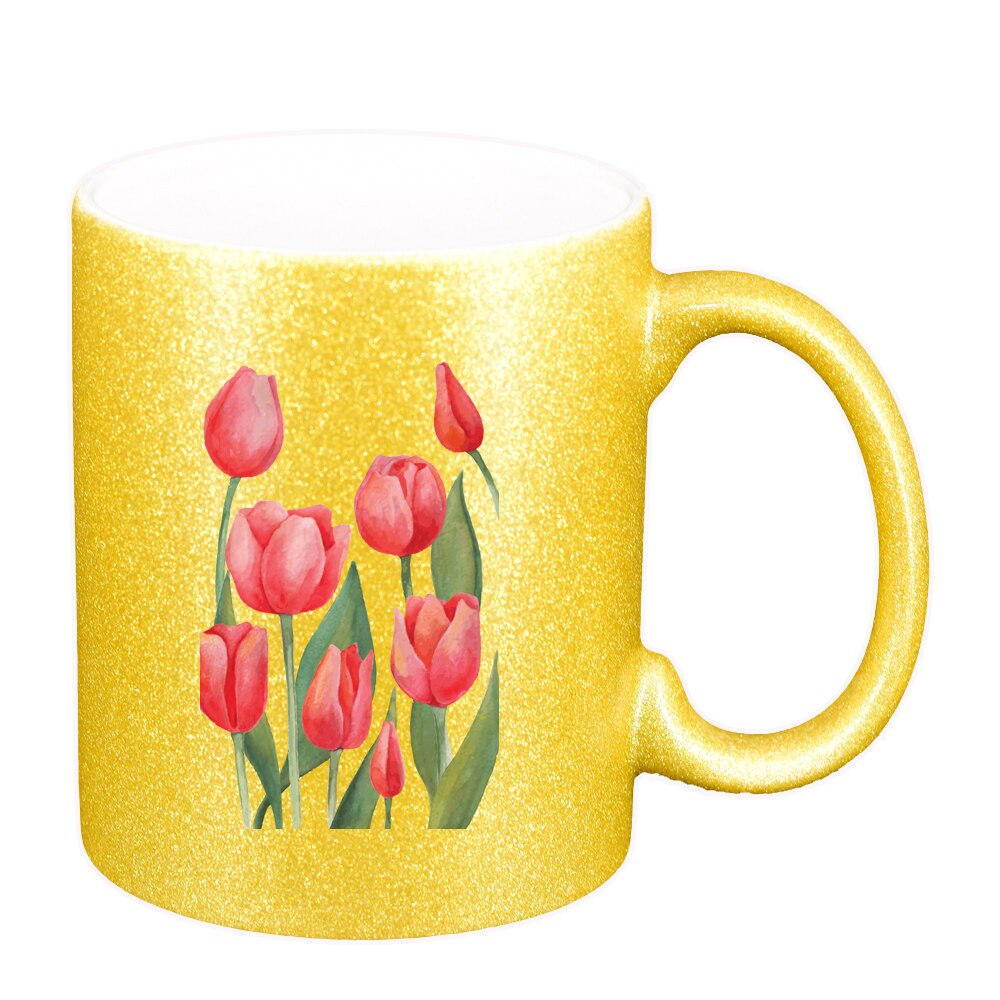 Cana Red Roses, auriu sidefata glitter, 330ml, D1374