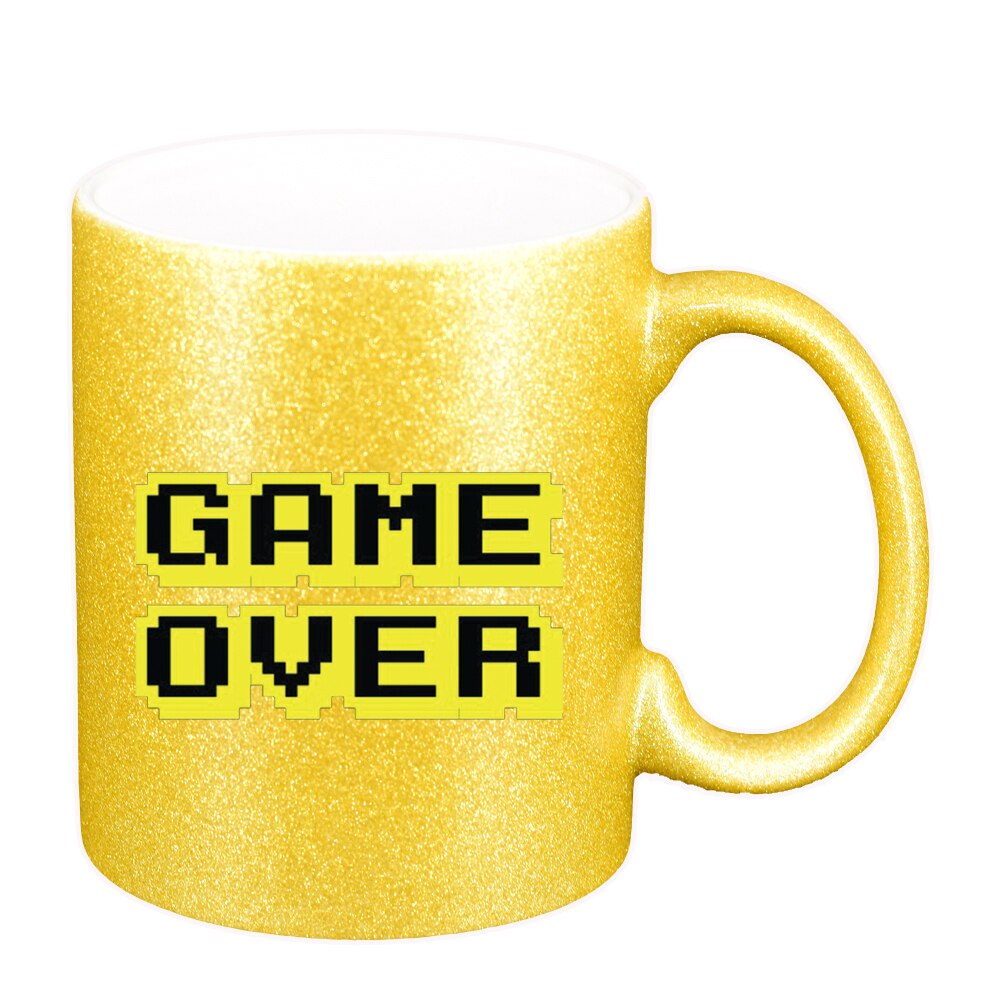 Cana Gamer, Game Over, auriu sidefata glitter, 330ml, D1376