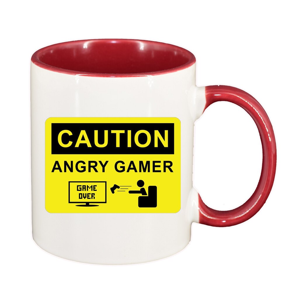 Cana Gamer, Game Over, interior rosu-inchis, 330ml, D1377