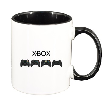 Cana Gamer, XBOX, interior negru, 330ml, D1379 Cana Gamer, XBOX, interior negru, 330ml, D1379