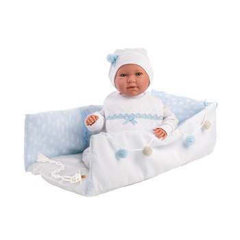 Papusa Llorens, Mimo, 42 cm, cu saltea de schimbat, cu sunete Papusa Llorens, Mimo, 42 cm, cu saltea de schimbat, cu sunete