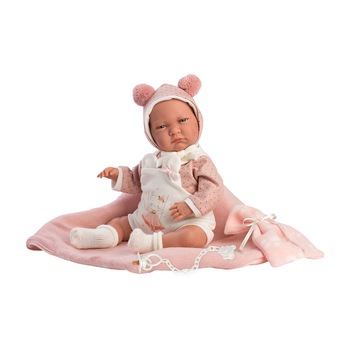 Papusa Llorens, Lala, 42 cm, cu paturica, cu sunete Papusa Llorens, Lala, 42 cm, cu paturica, cu sunete
