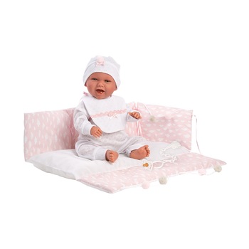 Papusa Llorens, Mimi, 42 cm, cu saltea de schimbat, cu sunete Papusa Llorens, Mimi, 42 cm, cu saltea de schimbat, cu sunete
