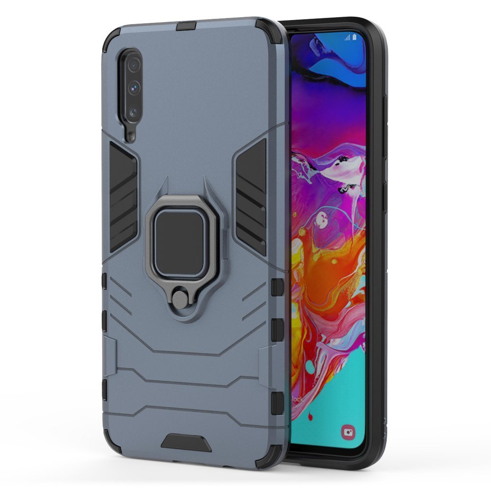 Husa Xiaomi Mi A3 Armor Ring Blue
