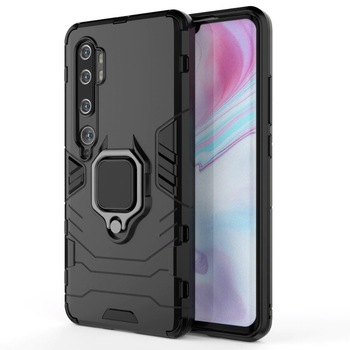 Husa Xiaomi Mi Note 10 / Mi Note 10 Pro Stand Armor Ring Black Husa Xiaomi Mi Note 10 / Mi Note 10 Pro Stand Armor Ring Black
