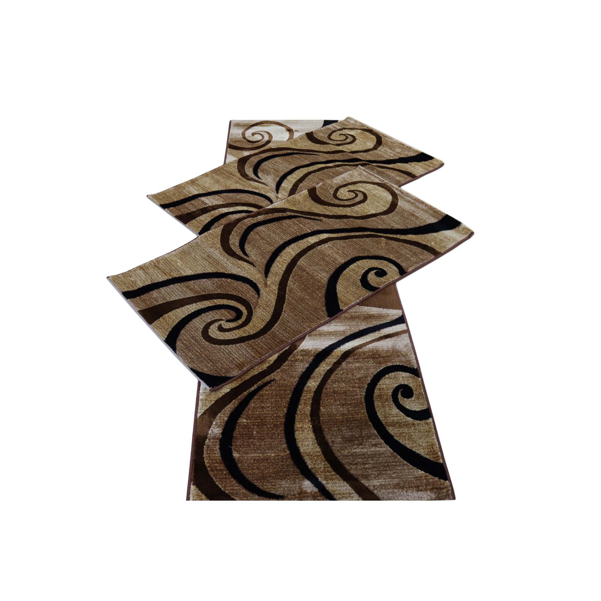 Set 3 covoare,Gold Collection,1 bucata 80x300 cm si 2 bucati 80x150 cm-0844 maro/bej