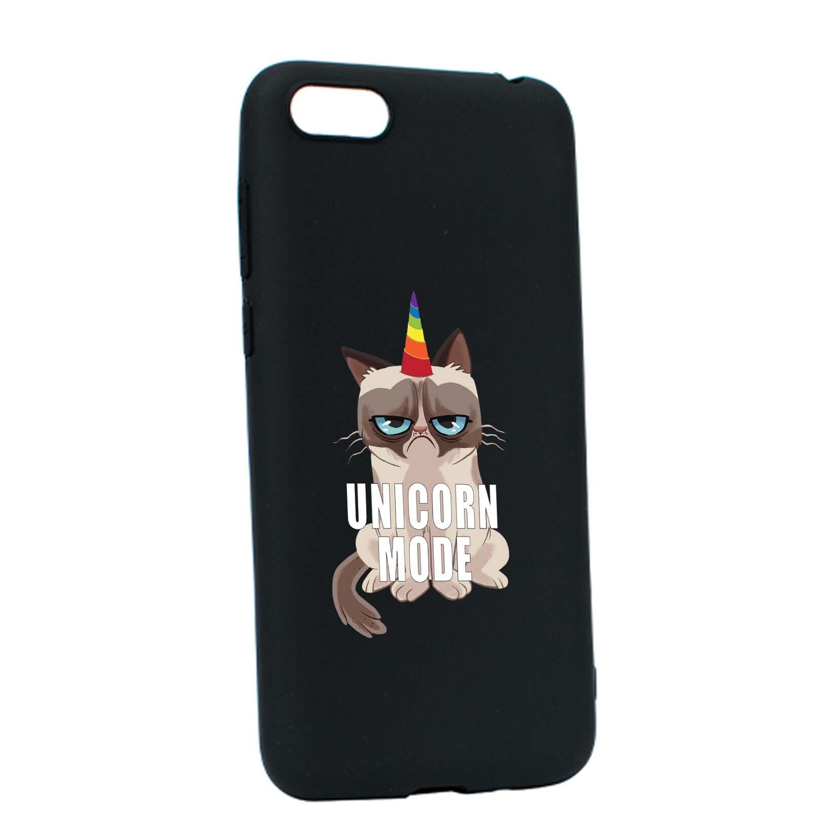 Husa Apple iPhone 6 / 6S, Meme - Gumpy Unicorn Mode, rezistenta la uzura, anti-alunecare, din silicon Premium, B654