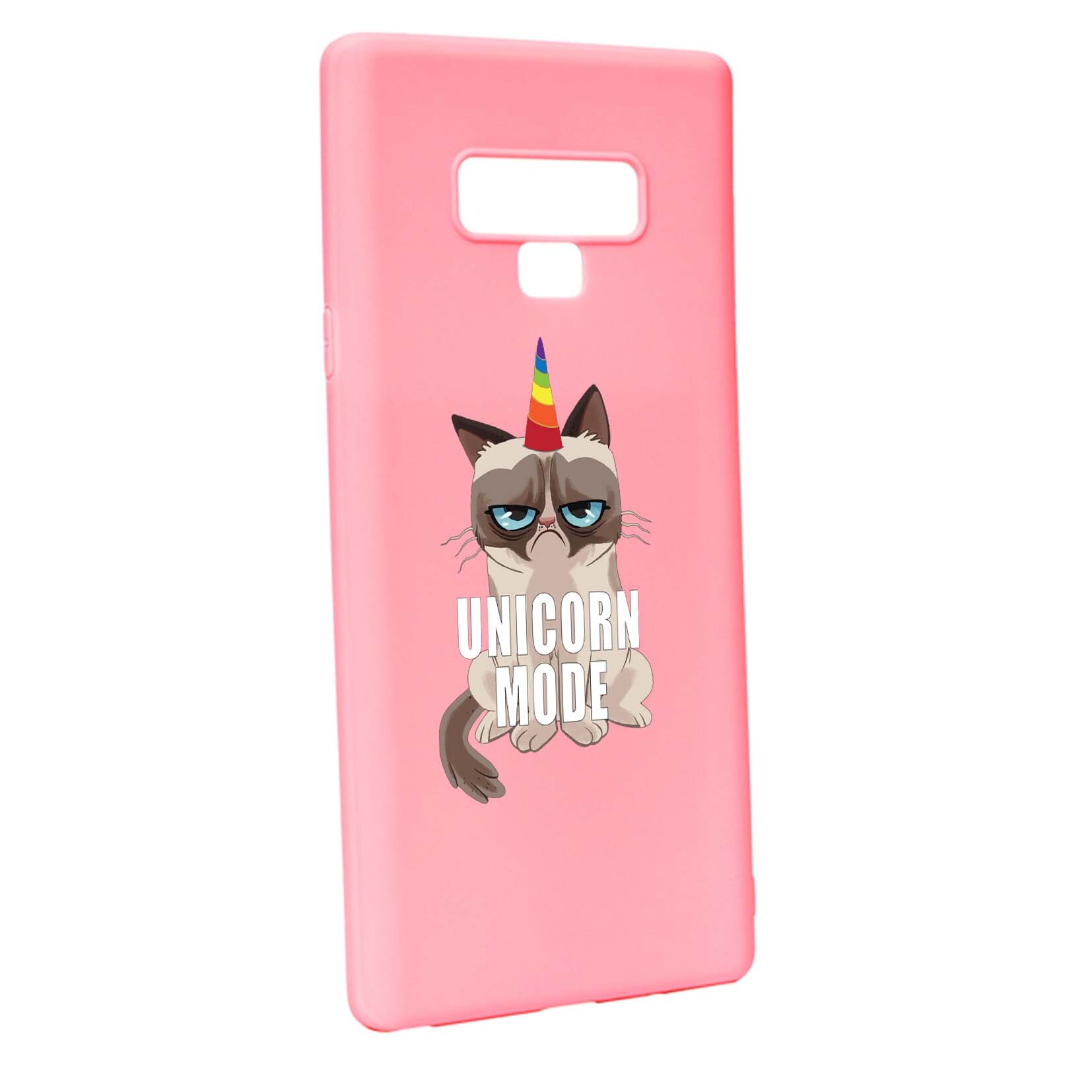 Husa Samsung Galaxy Note 9, Meme - Gumpy Unicorn Mode, rezistenta la uzura, anti-alunecare, din silicon Premium, P654
