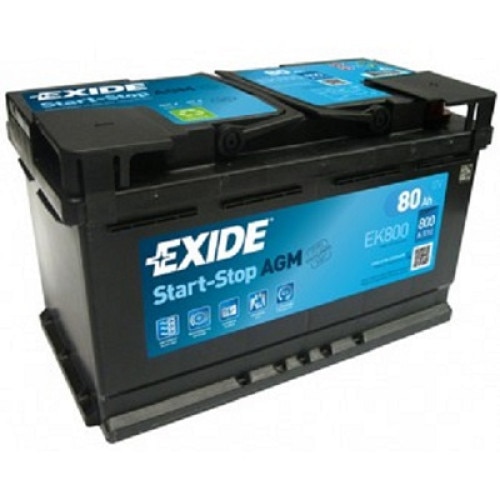 Baterie auto Exide Sart&Stop Agm 80 Ah EK800