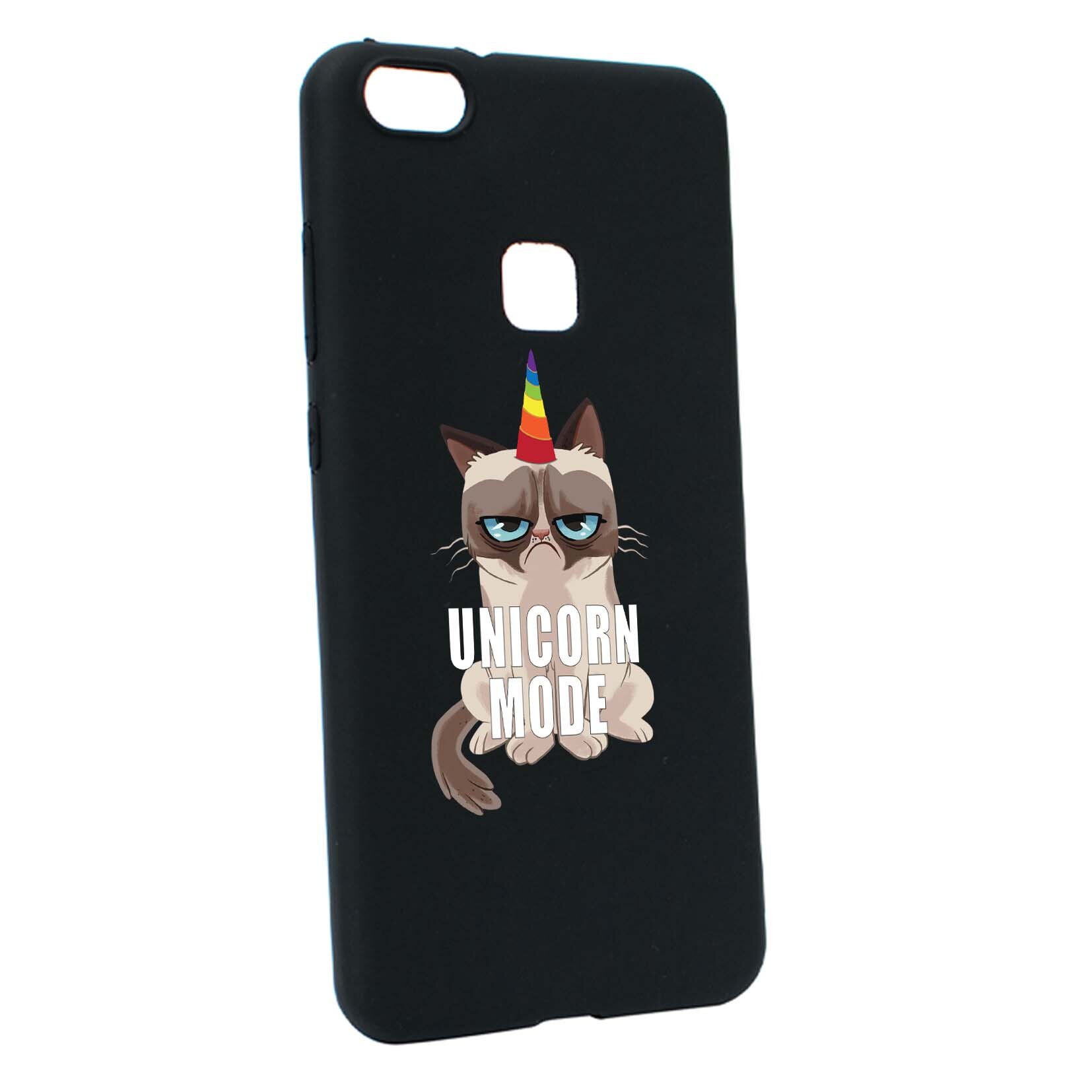 Husa Huawei P10 Lite, Meme - Gumpy Unicorn Mode, rezistenta la uzura, anti-alunecare, din silicon Premium, B654
