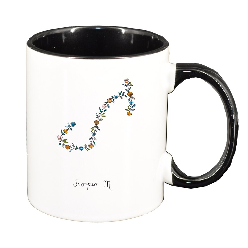 Cana Zodiac, Scorpio, interior negru, 330ml, D1382