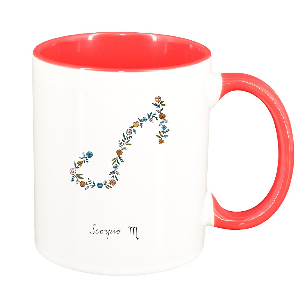 Cana Zodiac, Scorpio, interior rosu, 330ml, D1382