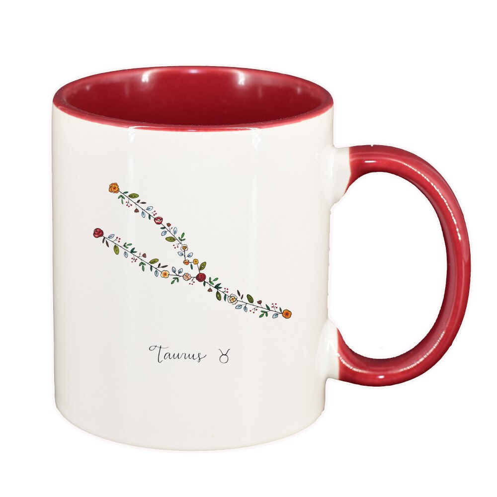 Cana Zodiac, Aries, interior rosu-inchis, 330ml, D1383