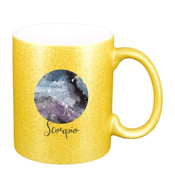 Cana Zodiac, Scorpio, auriu sidefata glitter, 330ml, D1389 Cana Zodiac, Scorpio, auriu sidefata glitter, 330ml, D1389