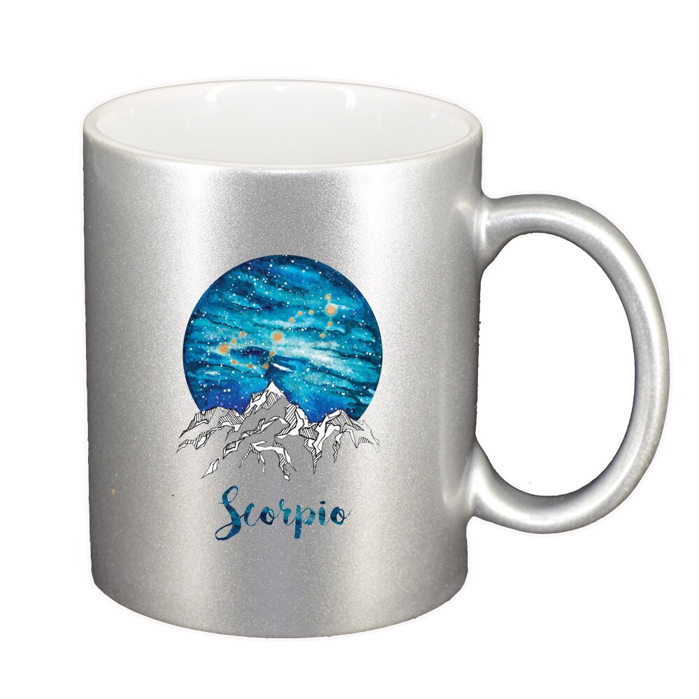 Cana Zodiac, Scorpio, argintiu sidefata, 330ml, D1388