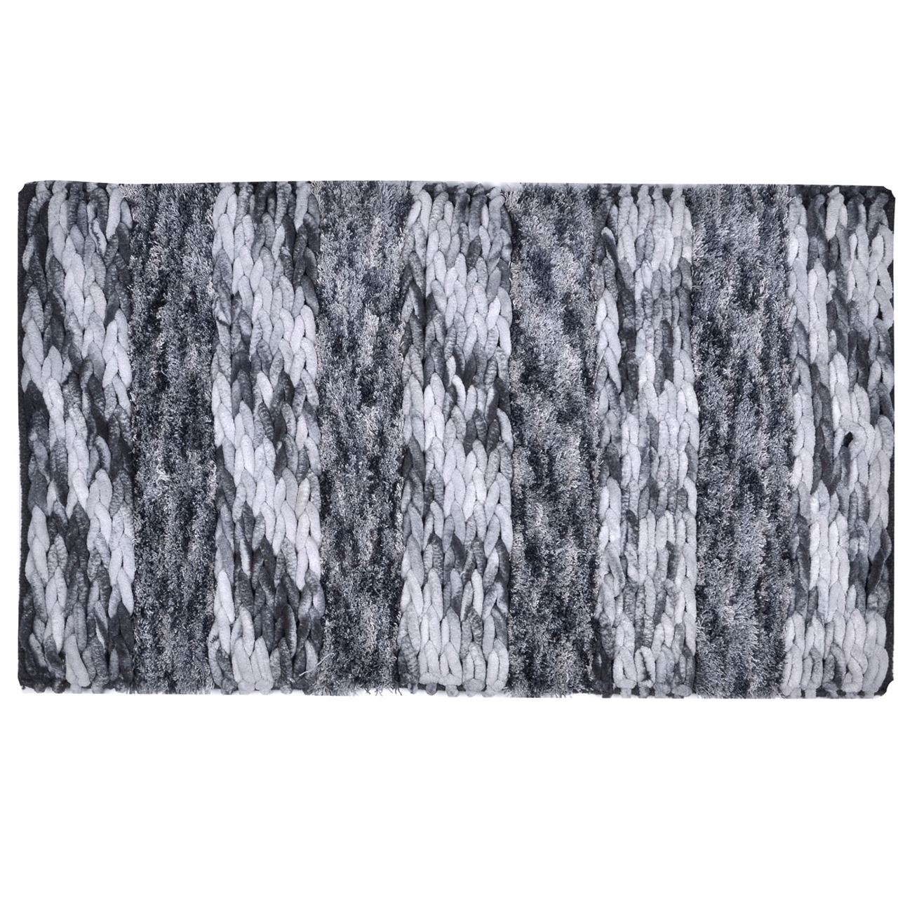 Covor de baie, Zola, nuante de gri, 50x80cm
