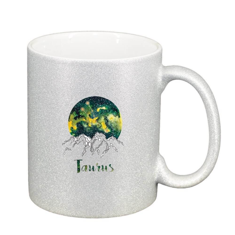 Cana Zodiac, Taurus, argintiu sidefata glitter, 330ml, D1391