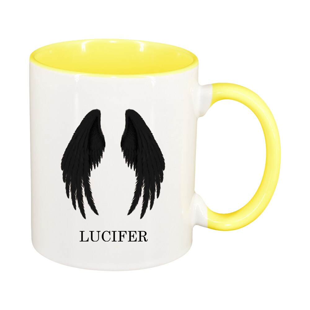 Cana Lucifer, interior galben, 330ml, D1393