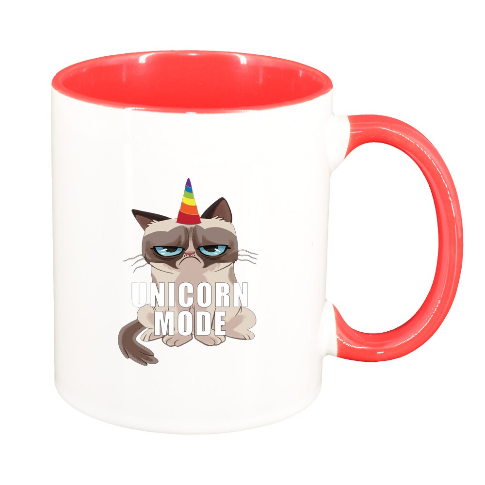 Cana Meme - Grumpy Unicorn Mode, interior rosu, 330ml, D1397