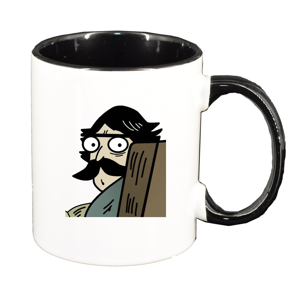 Cana Meme, interior negru, 330ml, D1396