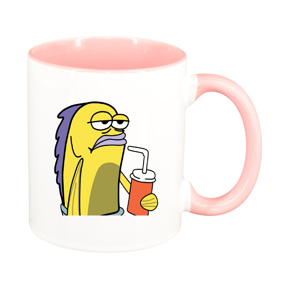 Cana Meme, interior roz, 330ml, D1395