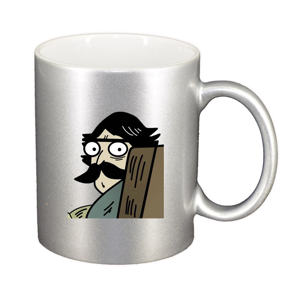 Cana Meme, argintiu sidefata, 330ml, D1396