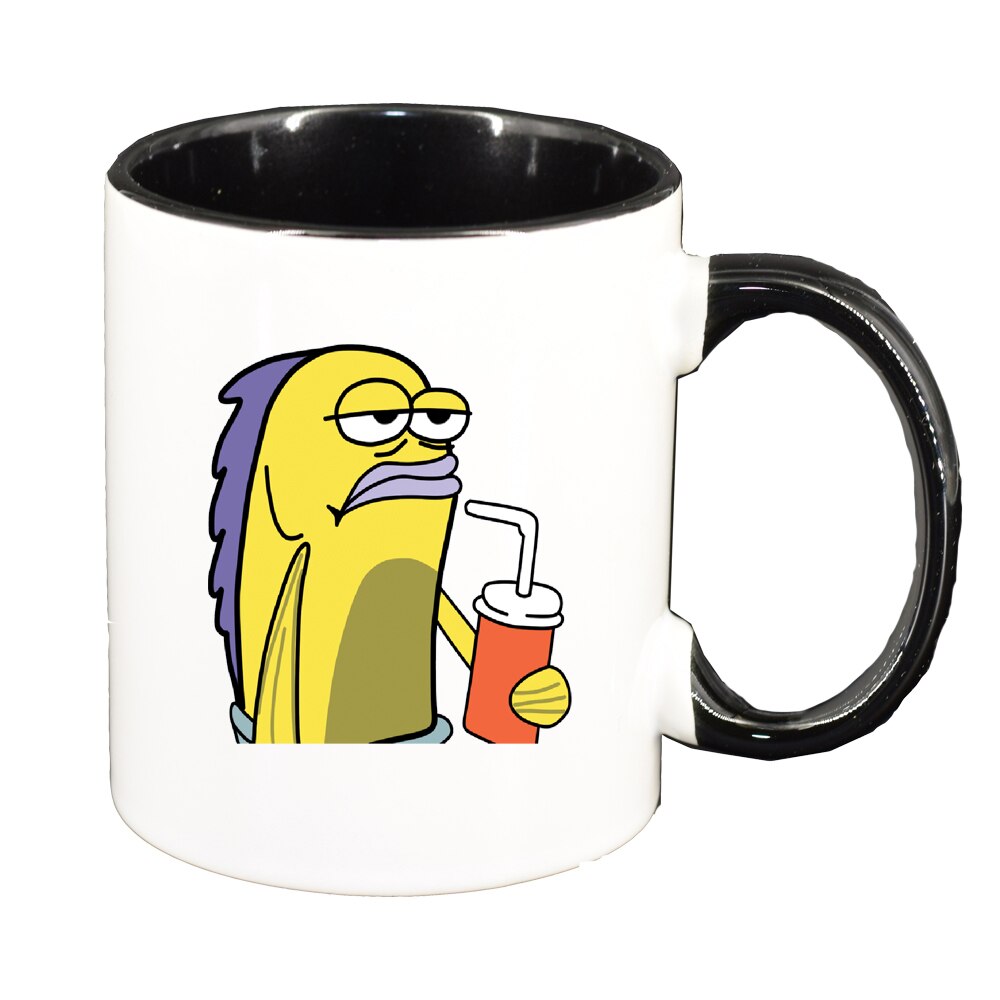 Cana Meme, interior negru, 330ml, D1395