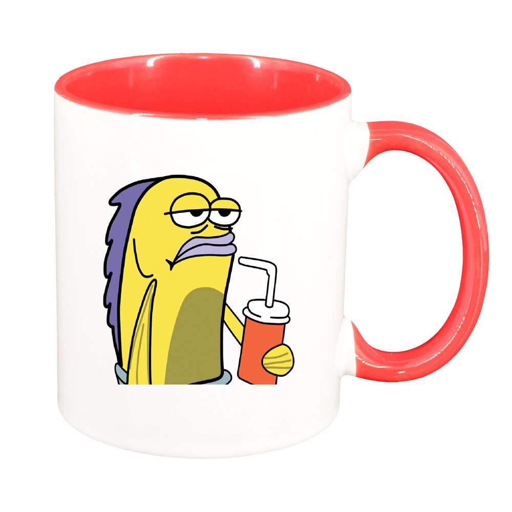 Cana Meme, interior rosu, 330ml, D1395