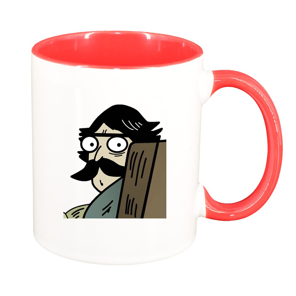 Cana Meme, interior rosu, 330ml, D1396