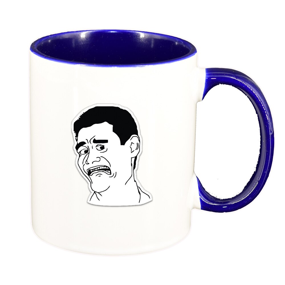 Cana Meme - Harold, interior albastru inchis, 330ml, D1401