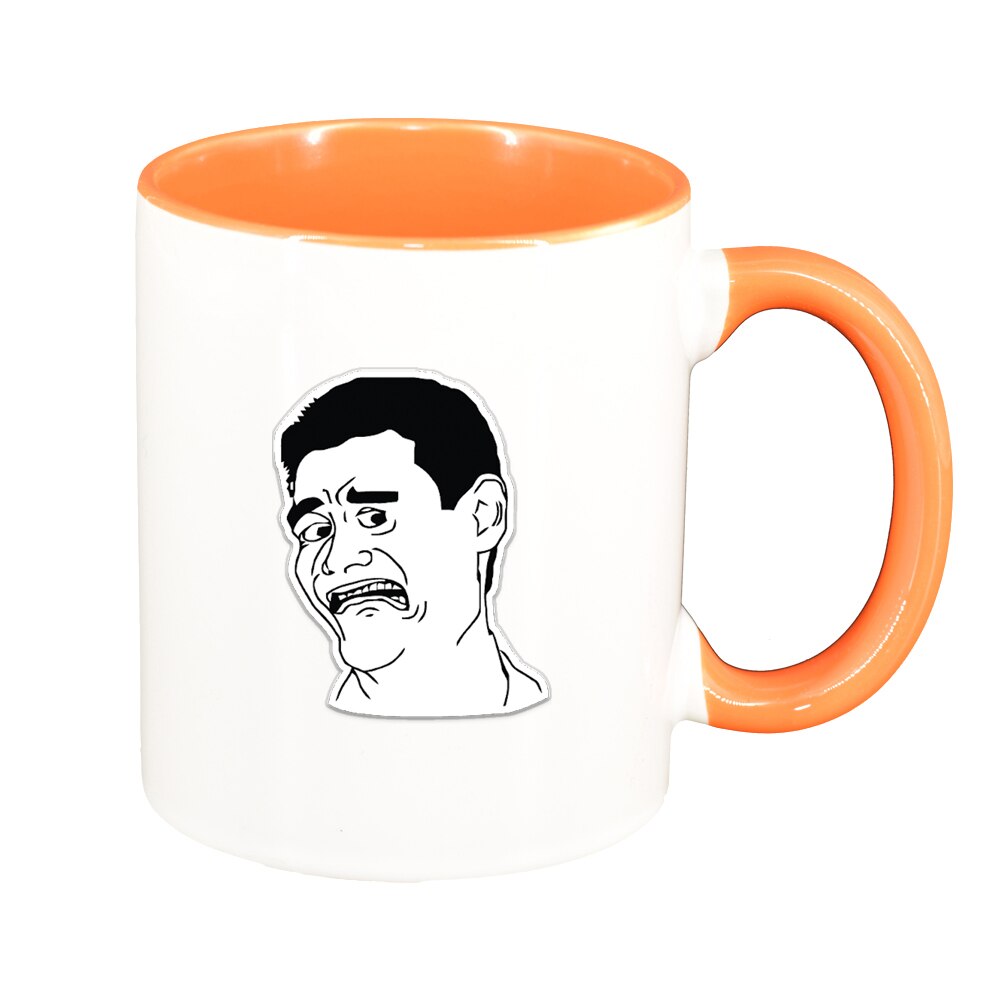 Cana Meme - Harold, interior portocaliu, 330ml, D1401