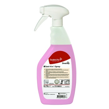Detergent, detartrant, dezodorizant profesional pentru grupuri sanitare, Taski Sani 4 in 1, 0.75L Detergent, detartrant, dezodorizant profesional pentru grupuri sanitare, Taski Sani 4 in 1, 0.75L