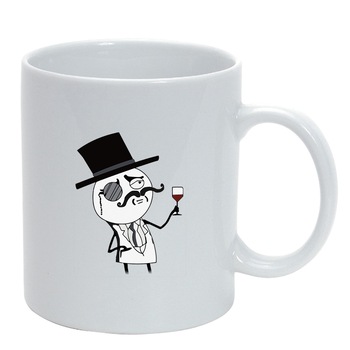 Cana Meme Funny, alb, 330ml, D1399 Cana Meme Funny, alb, 330ml, D1399
