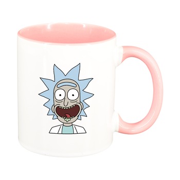 Cana Rick and Morty, interior roz, 330ml, D1404 Cana Rick and Morty, interior roz, 330ml, D1404