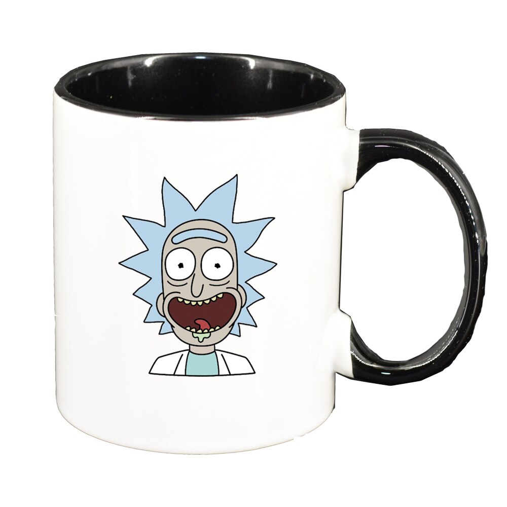 Cana Rick and Morty, interior negru, 330ml, D1404