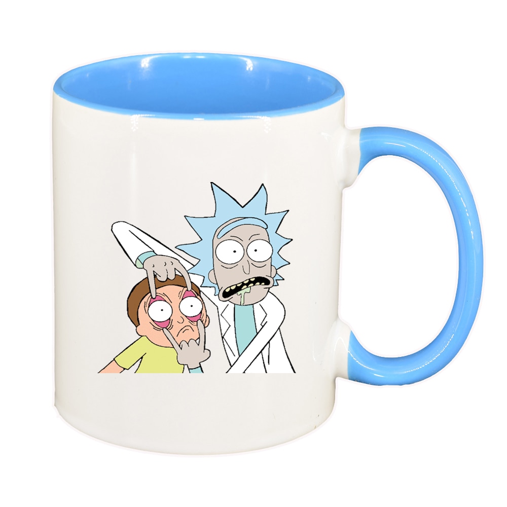 Cana Rick and Morty, interior albastru, 330ml, D1405