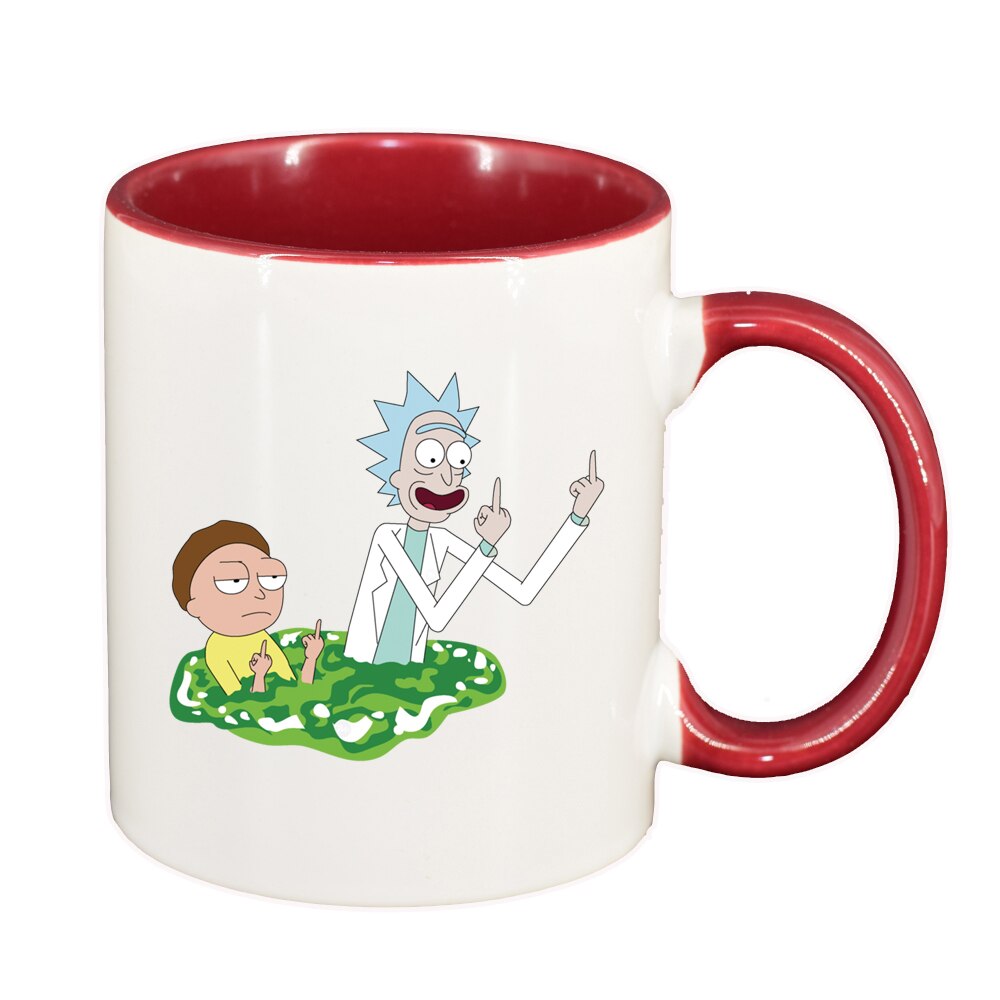 Cana Rick and Morty, interior rosu-inchis, 330ml, D1406