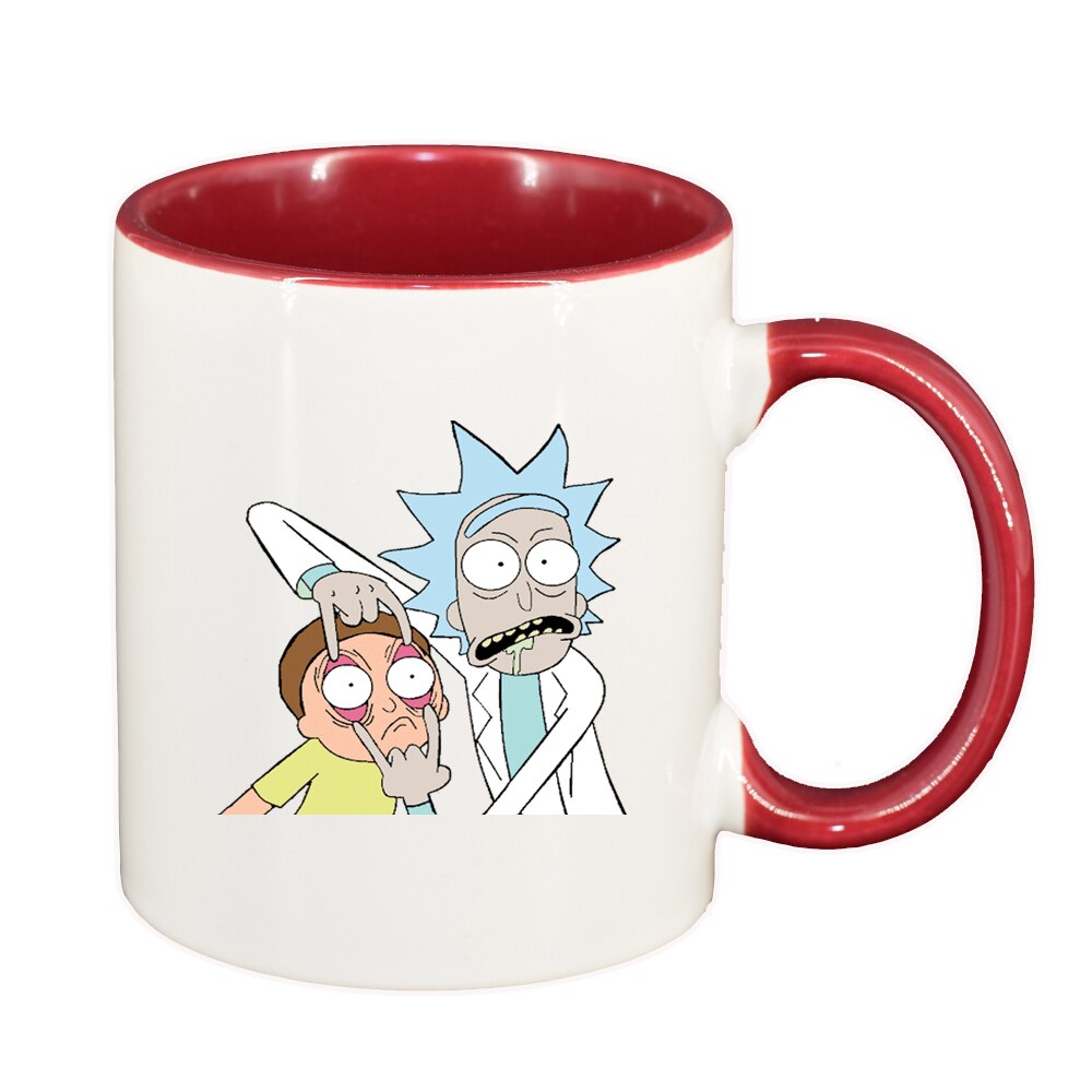 Cana Rick and Morty, interior rosu-inchis, 330ml, D1405