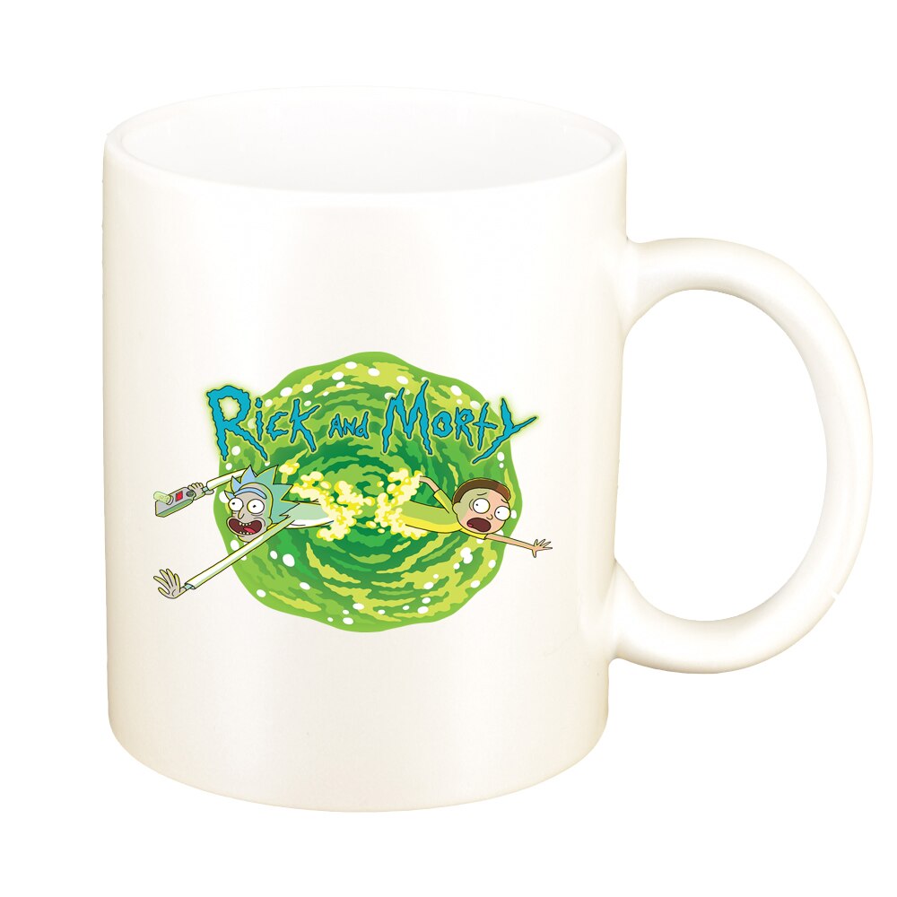 Cana Rick and Morty, alb sidefata, 330ml, D1407