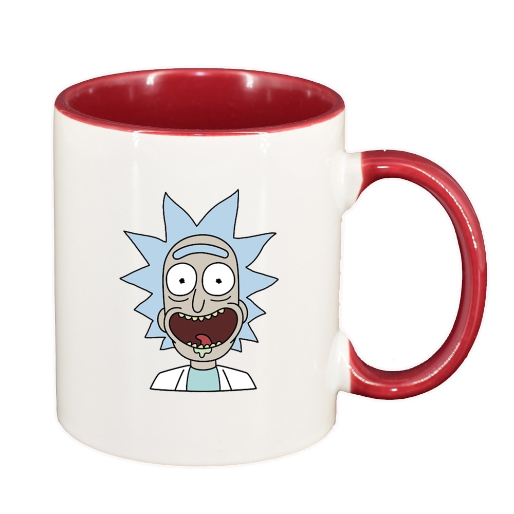 Cana Rick and Morty, interior rosu-inchis, 330ml, D1404