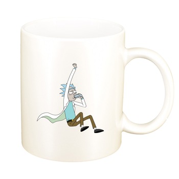 Cana Rick and Morty, alb sidefata, 330ml, D1409 Cana Rick and Morty, alb sidefata, 330ml, D1409