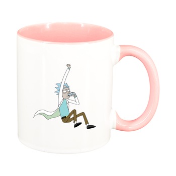 Cana Rick and Morty, interior roz, 330ml, D1409 Cana Rick and Morty, interior roz, 330ml, D1409
