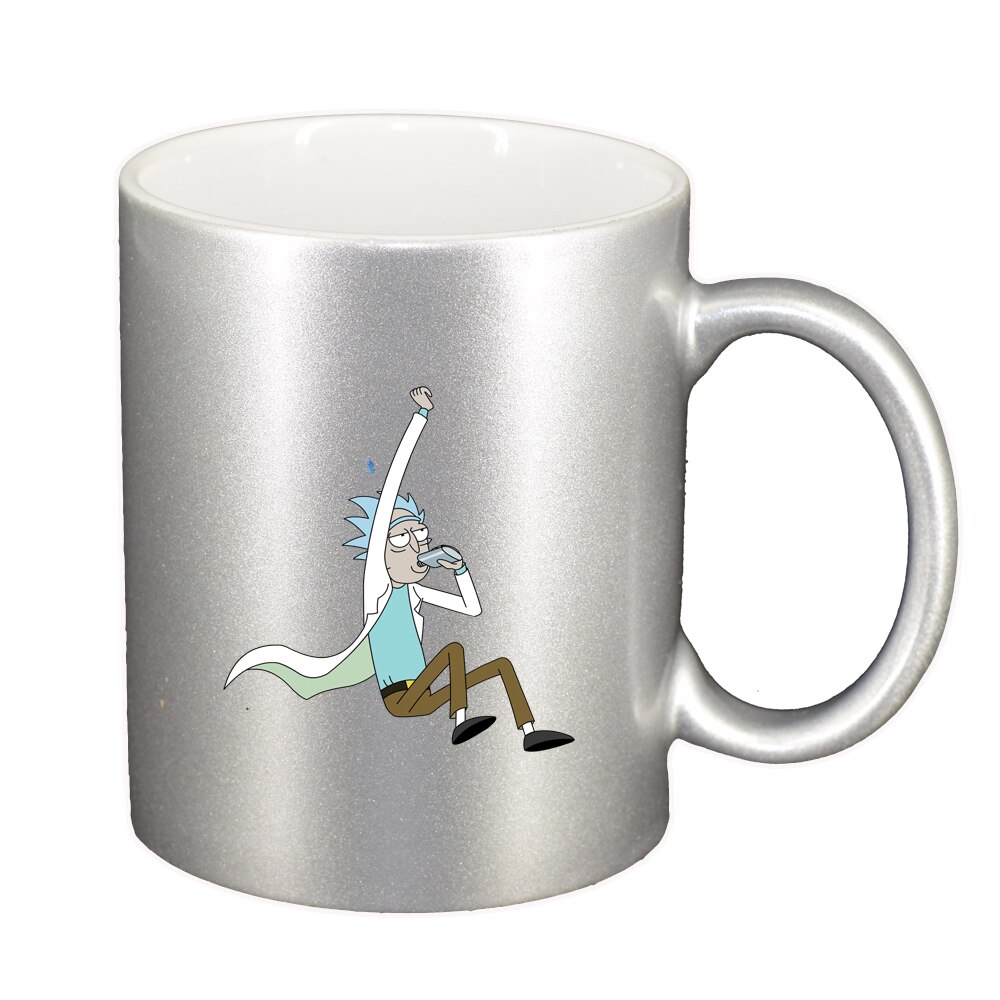 Cana Rick and Morty, argintiu sidefata, 330ml, D1409