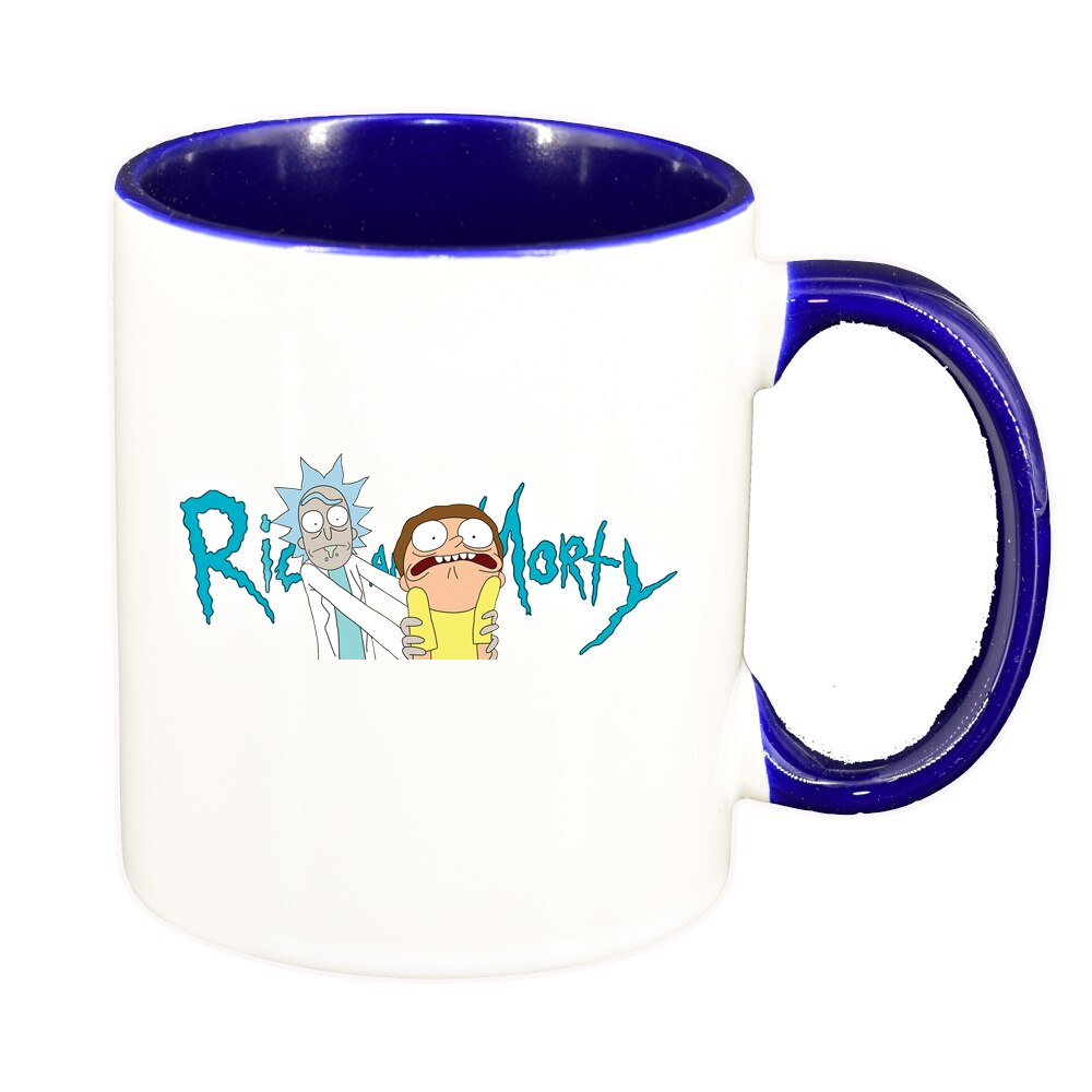Cana Rick and Morty, interior albastru inchis, 330ml, D1410