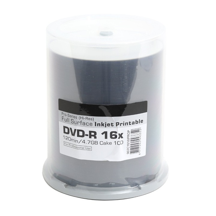 Dvd-R Traxdata 4,7GB 16X Pro Hi-res White Printabil, 100 buc