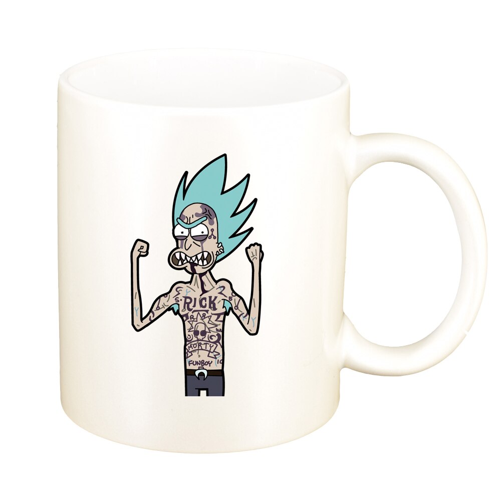 Cana Rick and Morty, alb sidefata, 330ml, D1411